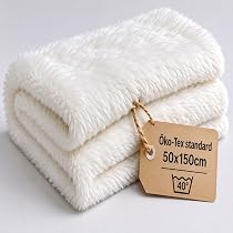 Kunstfell Tischläufer Beige 38cm nachhaltig
