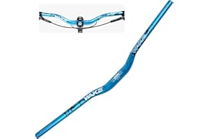 MIGHTYDUTY Wake Bike Handlebar 31.8mm*780mm Extra Long Wide Riser Bar Aluminum Alloy Bicycle Handlebars Riser 30mm Bike Bars for Cycling MTB Mountain Road Bike (Blue)