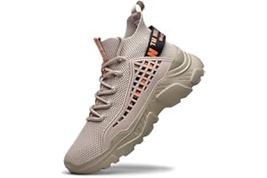 FUSHITON Chaussure Homme Sneakers Baskets Montante Mode Chaussures de Course Marche Hautes Décontractées Sport