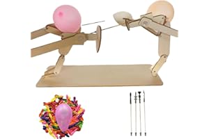 YKHSUAOU Ballon en bambou pour homme - Combat en bois avec tête de ballon - Poupées d'escrime en bois faites à la main - Jeu de combat pour 2 joueurs