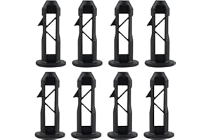 QOPAHI 4 Pairs Wheelie Bin Lid Hinge Pins, Plastic Wheelie Bin Hinge Pin 65mx18mm Fit for 120L/ 240L Wheelie Bin Hideaways Outdoor Wheelie Trash Bins