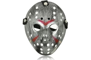 UltraByEasyPeasyStore Ultra Halloween Thermoplastic Horror Hockey Mask - Fancy Dress Costume Adult - Halloween Mask for Parties and Events - Halloween Scary Killer Costume Face Mask