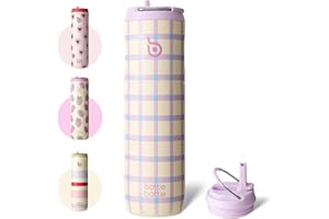 BOTTLEBOTTLE BOTTLE BOTTLE Bouteille isotherme 710 ml Gourde isotherme avec Paille Gourde sport à double paroi en acier inoxydable pour voyager, sports(Viva Band)