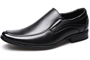 SANNAX Mens Dress Shoes Formal Business Shoe Classic Derby Fashion Uniform Oxford Office Wedding