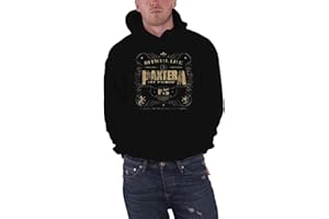 Pantera Hoodie 101 Proof Band Logo Official Pullover Mens Black
