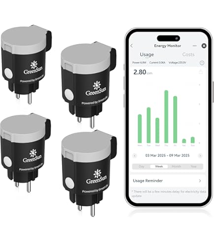 GreenSun Outdoor Wifi Socket, Outdoor Timer, with Current Measurement, IP44 Waterproof, Smart Life APP Remote Control Works with Alexa/Google Home GreenSun Outdoor Wifi Socket, Outdoor Timer, with Current Measurement, IP44 Waterproof, Smart Life APP Remote Control Works with Alexa/Google Home