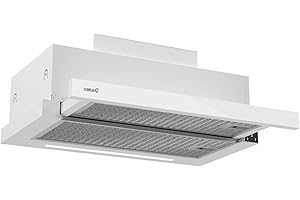 Cata Campana Extractora TFH 6830 GWH 6 Niveles de Extracción Panel de Control Táctil Nivel Sonoro 46 db Motor Extra Silencioso Iluminación LED Interior Blindado Fácil Limpieza Ancho 60 cm Color Blanco