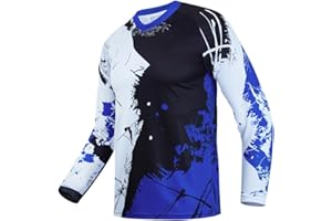 Hotlion Kids Mountain Bike Jersey Youth Long Sleeve Cycling Jersey 4-14 Years Motocross Shirts Boys Girls Off Road Racewear