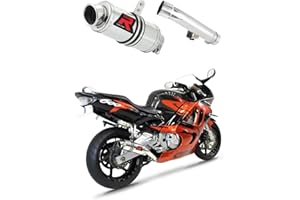 DOMINATOR EXHAUST SYSTEM DOMINATOR Silenciador Escape deportivo GP1 compatible con CBR 600 F2 / F3 1991-1994 1995-1998