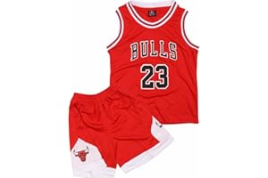 FUTERLY Maillot Basket Enfant 2 Pièces, Tenue Basket Enfant Cool, Ensemble Basket Enfant Respirant, Maillot de Basket Enfant à Séchage Rapide + Short, Tenue Basketball Enfant