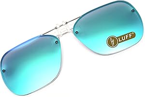 LUFF Polarized Clip-on Sunglasses,Retro Classic Flip Up Clip on sunglasses,Outdoor Sports Running Fishing UV Protection Lens,Unisex
