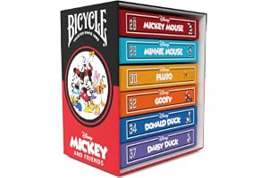 Bicycle® Disney Mickey & Friends Box Set (Designer Spielkarten, Poker, Skat...): (Mickey + Minnie + Pluto + Goofy + Donald +