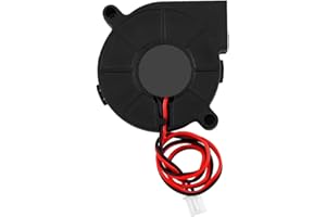 ASHATA Wentylator drukarki 3D DC 12 / 24V, Richer-R 50x15mm Wentylator promieniowy Turbine Wentylator dmuchawy, Chłodzenie Zestaw radiatora Akcesoria do drukarki 3D (12V)