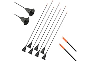 SHARROW 12pcs Flèche Ventouse Sucker Flèche Jeunesse Chasse Sûr Sucker Flèches pour Arc Recourbé Arc Flèches Arc Set Tir à la Cible en Plein Air