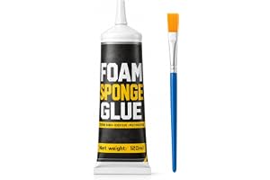 LAMXIN Foam självhäftande spray, 120 ml snabbtorkande och stark självhäftande spray för EVA, svamp och skumplattor, lättanvänt pyssellim för gör-det-själv-former, kort och förpackningsinlägg