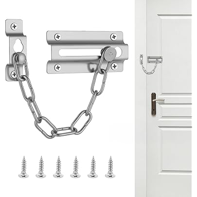 Serratura A Catena Per Porte - Antifurto, Ideale Per Casa, Appartamento O Hotel, Montaggio Facile - Foto 8