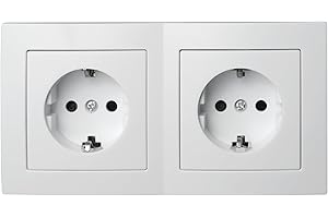 MC POWER Flair Zestaw Gniazd Wtykowych, 3-Częściowy, Biały