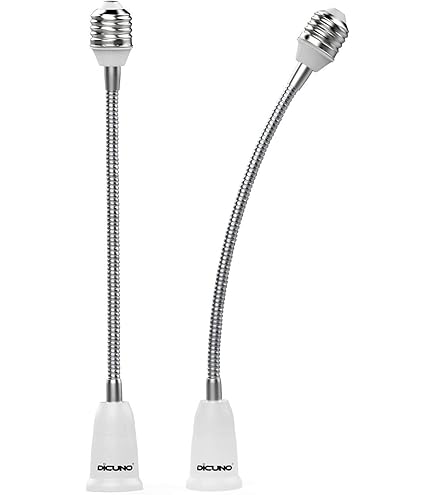 Adattatore Presa E27 2 In 1 - Splitter Per Lampadine LED/Incandescenti | Doppia Presa | Confezione Da 2