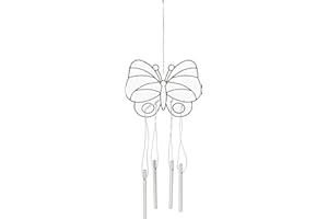Baker Ross EF779 Butterfly Suncatcher Windchimes Craft Set for Kids to Decorate — Novelty Toys for Children, Perfect Party, Loot or Prize Bag Filler (Pack of 3)