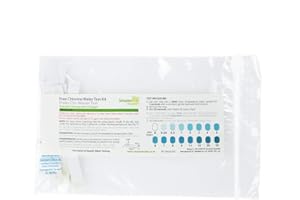 SimplexHealth Free Chlorine Precise Range 0-25ppm Water Test Strips (10 Strips)