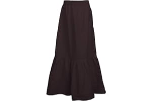 Battle-Merchant Gonna/Sottoveste Medievale, Lunga, in Cotone, Colore Bianco/Naturale, per GRV, Tema Vichingo