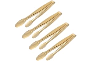 UPKOCH Spatola in metallo, 4 pezzi, pinza da servizio, clip per cubetti di ghiaccio, pinza per il pane, in acciaio inox, per cubetti di ghiaccio, mini pinze per buffet