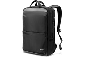 tomtoc Mochila compacta para portátil de 15,6 pulgadas, mochila de uso diario de 18L, mochila profesional, bolsa de trabajo con pasacables para negocios, viajes al trabajo