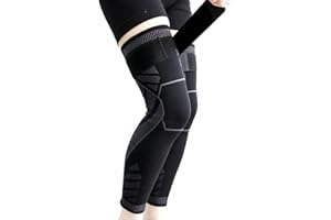 Goosom Réglable Genouillère Genou Bandage Sport de Compression Élastique Mixte, (1 Paire) Genouillère de Maintien Respirant et Antidérapant pour Course à Pied Gris K50B XXL