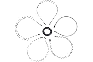Metall Haarband, Etercycle 5 Stück Unisex Haarbänder Welle Metall Frühling Stirnband, Multi-Stil Haarreifen mit 5 Stück Elastische Haargummis