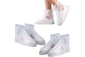 MIYUANGKJ 2 pares de fundas impermeables para zapatos con cremallera, reutilizables, antideslizantes, para lluvia, días de nieve, carreteras fangosas (XL)