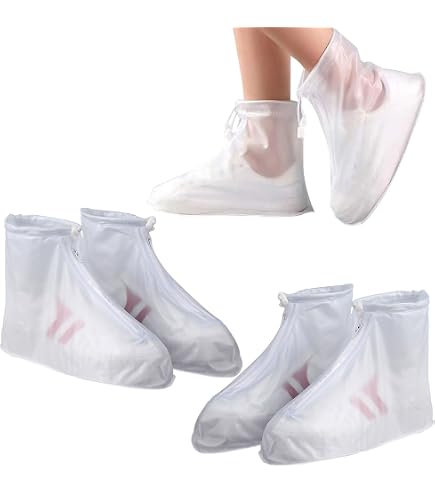 Sur-chaussures En Silicone Imperméables - Taille L (41-47) - Antidérapantes Et Réutilisables - Parfaites Pour Pluie Et Neige