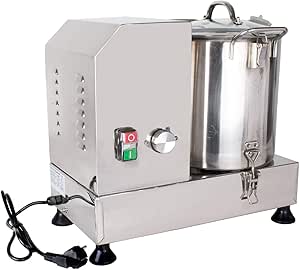 Beeketal 'CMT-9' Profi Fleischkutter aus Edelstahl mit 8 Liter Volumen f&uuml;r bis zu 3 kg Br&auml;t, Geschwindigkeit stufenlos (ca. 1800-3600 U/Min) - ACHTUNG: II. Wahl Artikel wegen optischer M&auml;ngel