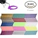 Produktbild Heißkleber Sticks 7mm ManYee 15 Farbe 75 Pcs Mini Heißklebepistole Klebesticks bunt mit Glitzer Heisskleber farbige Klebesticks Bunt Set für DIY Kunstfertigkeit Verkleben von Handyfall