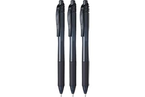 Pentel BL110 Roller Gel Energel X 1.0, Nero 3 pz