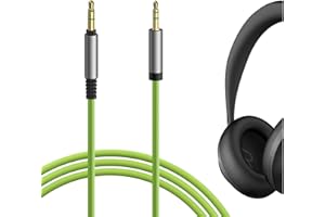 Geekria QuickFit Audio Kabel Kompatibel mit Bose 700 ANC, NC 700, QC 45, QuietComfort 35 II, QC 35, QC 25 Kopfhörer, 2,5 mm auf 3,5 mmErsatz-Stereokabel für Kopfhörer (1.2m)