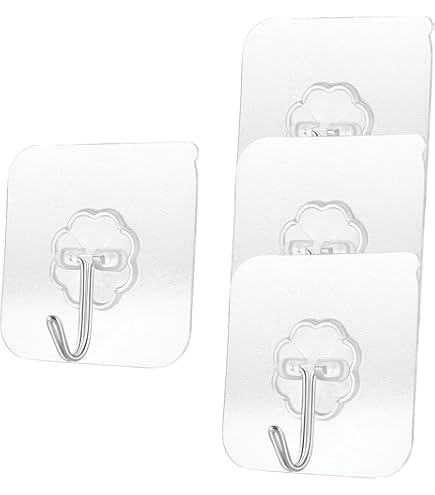 Crochet Adhesif Mural, Lot De 20 Crochets Adhésifs Double Face 15kg