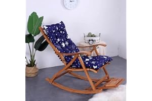 Hoowarm Lounge Rocking Chair Coussin Coussin Bain De Soleil Transat De Jardin Coussin Transat Fauteuil Relax Lounge Épais Pad Coussin De Chaise Longue De Patio Doux Matelas Bain De Soleil