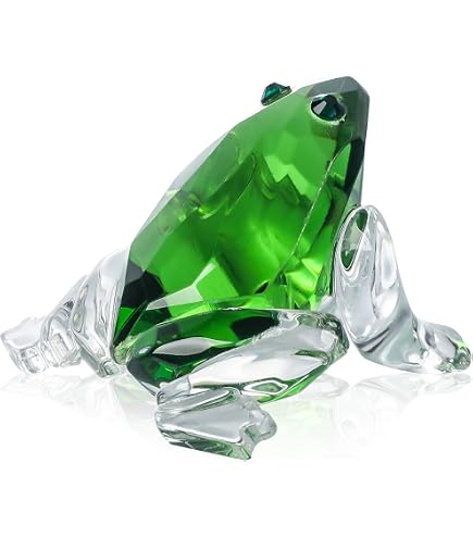 Crystal World Freddy Frog - Handcrafted Full-Cut Crystal Collectible Figurine - View #11