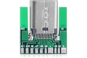 DIY 24pin USB 3.1 Type C Female Socket Connector SMT type with PC Board CableCC