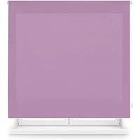 Blindecor Ara | Estor enrollable translúcido liso - Morado, 140 x 175 cm (ancho por alto) | Tamaño de la Tela 137 x 170 cm | 
