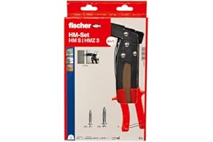 fischer - Kit Compuesto por una Pinza y 40 Tacos metálicos para Cuerpo Hueco HM