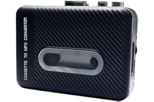 docooler Lettore Cassette Audio Registratore di Cassetta Portatile Che Converte l'audio del Nastro in MP3 Tramite USB Microfono e Altoparlante integrati Jack per Cuffie