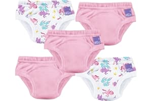 Bambino Mio, Mutandina Allenatrice, Confezione da 5, Misto Bimba Palazzo Di Pegasus, 2-3 Anni