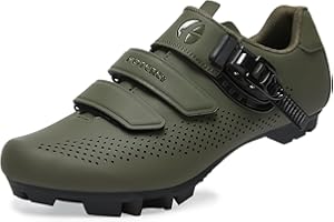 FOTGOAT Herren MTB Schuhe Damen, Fahrradschuhe Mountainbike Schuhe kompatibel mit SPD 2 Schrauben mit Cleats, Unisex Radsportschuhe Draussen