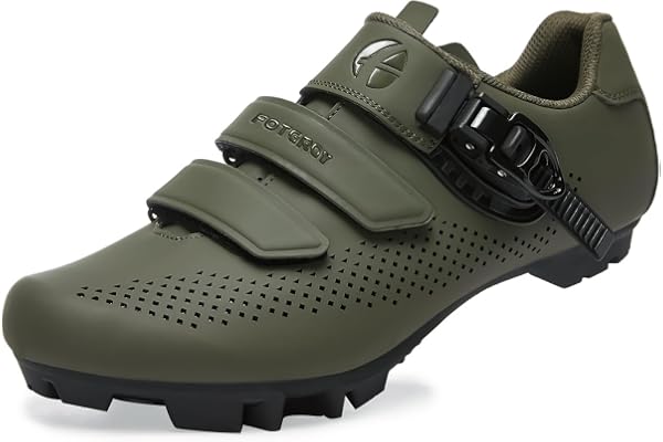 FOTGOAT Chaussures VTT pour Hommes Femmes, Chaussures-MTB Compatible avec l'installation SPD Cleats