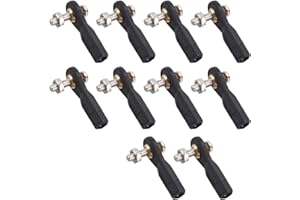 sourcing map 10Pcs M3 3.0xL27mm Lever Steering Linkage Tie Rod End Ball Head End with Screws and Nut for RC Helicopter