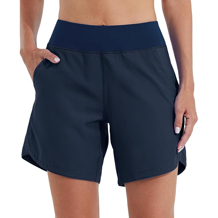 WILLIT Zwemshorts voor dames, 12,7 cm, boardshorts, UPF50 , hoge taille