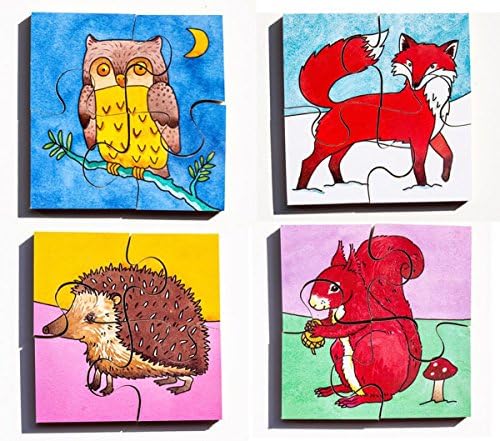 Early Years Jigsaw Puzzles - Woodland Animals (4 puzzles in one box)