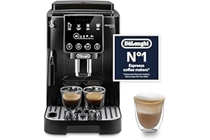 De'Longhi Magnifica ECAM222.20.B, Automatic Coffee Machine with Milk Nozzle, Bean to Cup Espresso Machine with 4 One-Touch Re