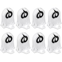 10x T8 Lampenfassung G13 – AC500V 2A, Weiß, Für Leuchtstoffröhren